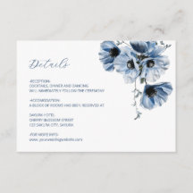 Blue Translarent Flower Details