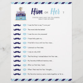 Blue Travel Shower Baby Möhippa Him eller hennes s