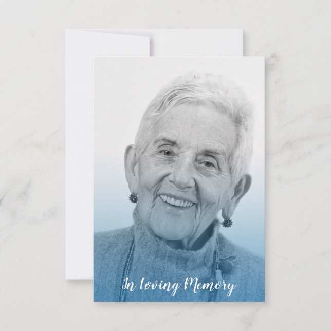 Blue Trendy Transparency Effect Funeral Dear Ones (Framsida)