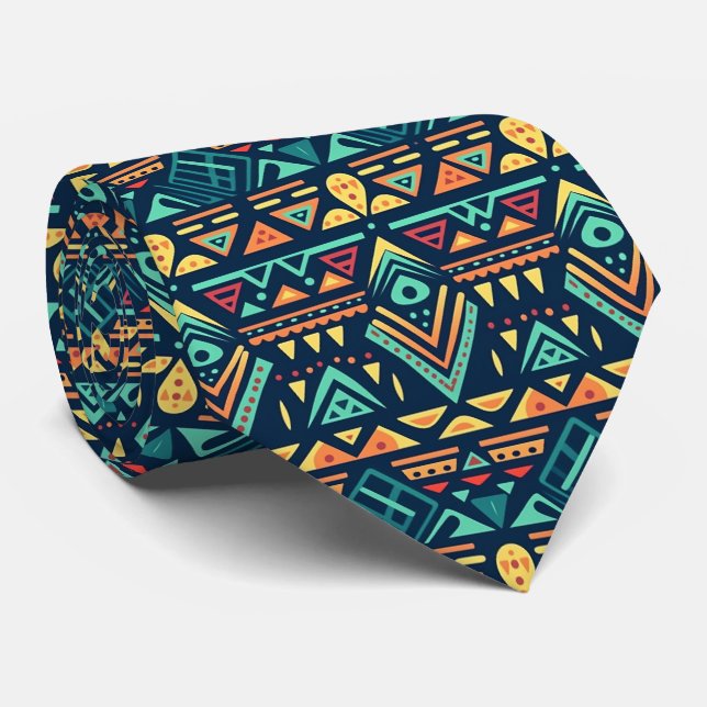 Blue Tribal Mönster Monogrammed Slips (Rullad)