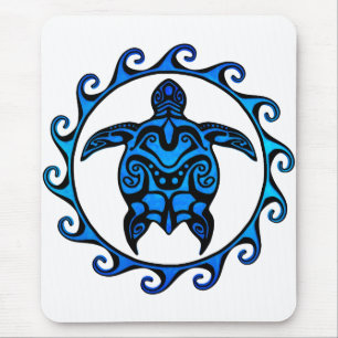 Blue Tribal Turtle Sol Musmatta