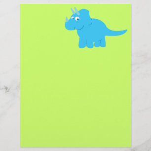 Blue Triceratops Dinosaur
