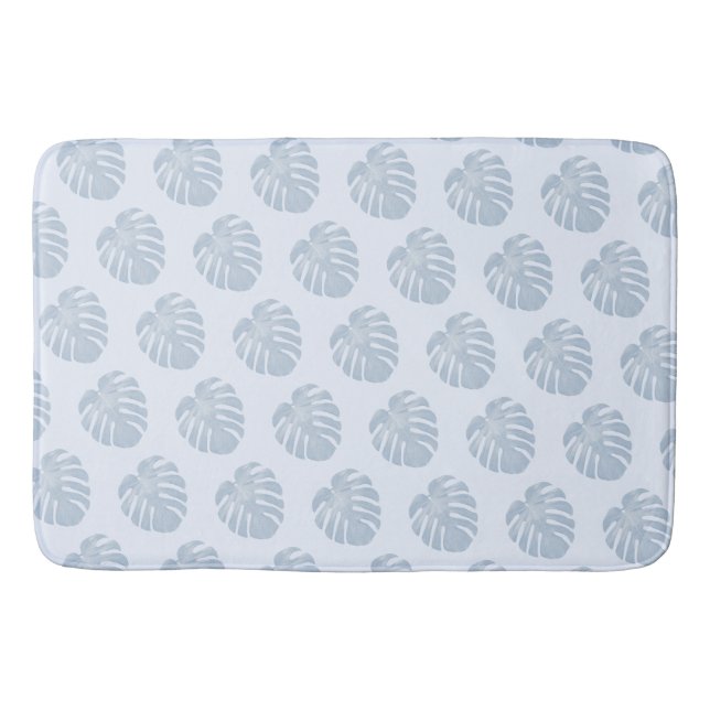 Blue Tropical Bath Mat Badrumsmatta (Framsidan)