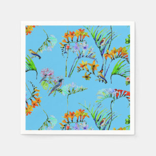 Blue Tropical Paradise Pappersservett