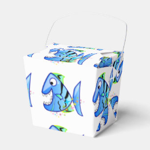 Blue Tropical Piranha med stjärnor Presentaskar