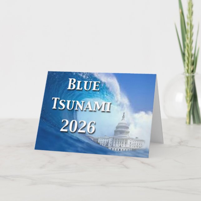 Blue Tsunami-valet 2026 Kort (Framsida)