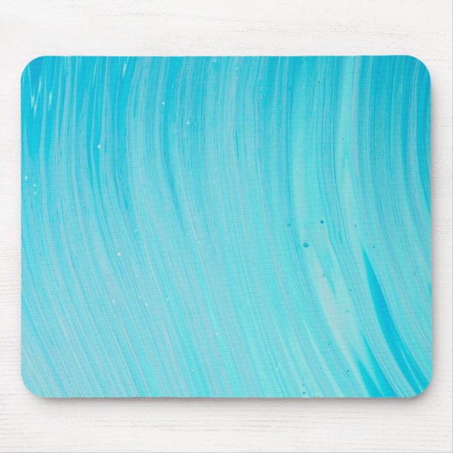 Blue Tube Wave Coola Teal Vatten Musmatta (Framsidan)