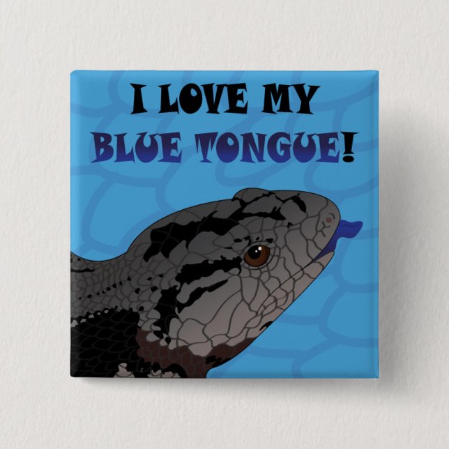 BLUE TUNGA KÄRLEK KNAPP (Framsida)