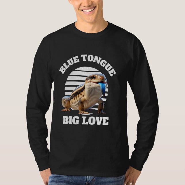 Blue Tunga Skink Owner T Shirt (Framsida)