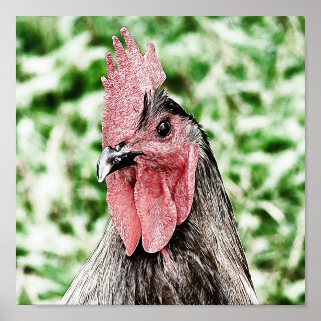 Blue Tupp Digital Art Poster (Framsidan)