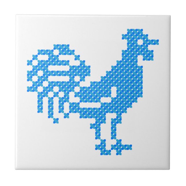 Blue Tupp Kakelplatta (Framsidan)