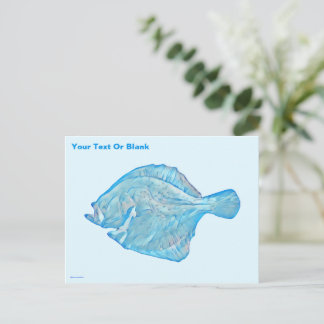 Blue Turbot Vykort