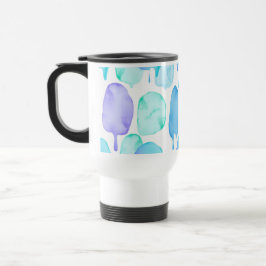 Blue Turquoise Watercolor Droplet Pattern Resemugg