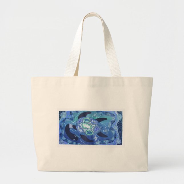 BLUE TURTLE JUMBO TYGKASSE (Framsidan)