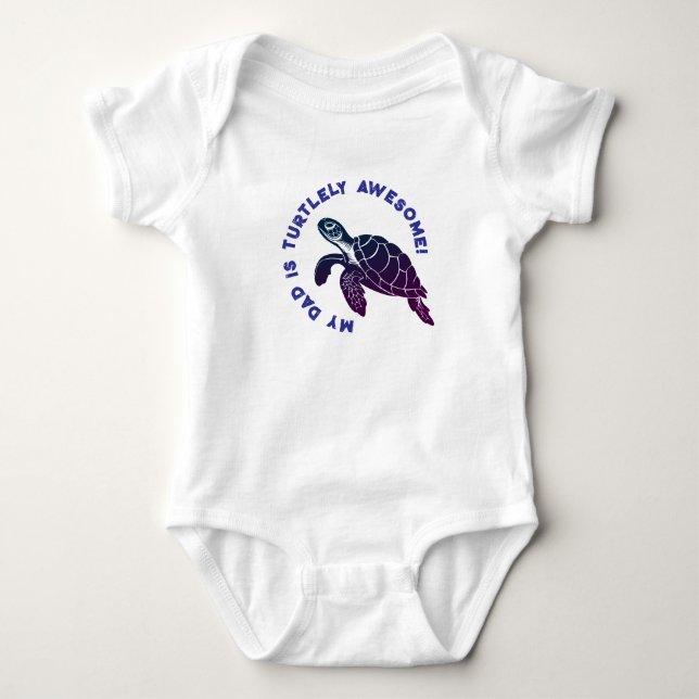 Blue Turtle PAPPA T Shirt (Framsida)