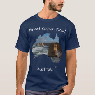 Blue Twelve Apostles Underbara Ocean Road Australi T Shirt