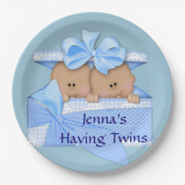 Blue Twillingar African American Baby Shower Party