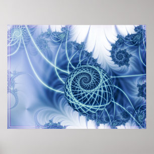 Blue Twist Poster
