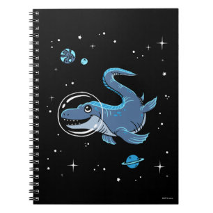 Blue Tylosaurus Dinos in Space Anteckningsbok