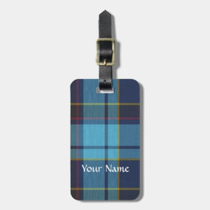 Blue U.S.A.F. tartan mönster Bagagebricka