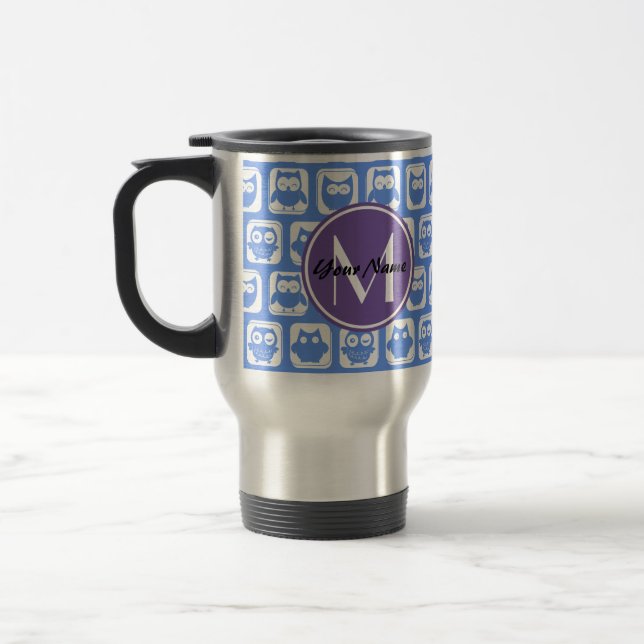 Blue Uggla Anpassningsbar Monogram Resemugg (Vänster)