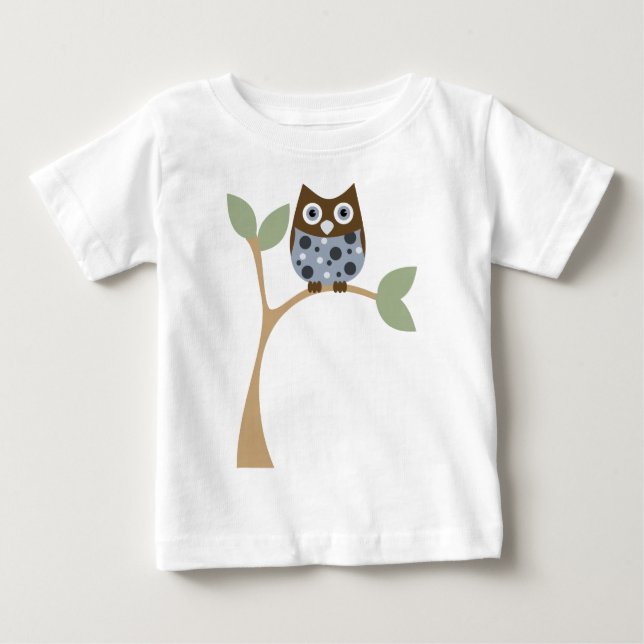 Blue Uggla Baby Tee Shirt (Framsida)