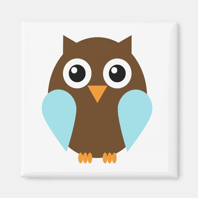 Blue Uggla Magnet (Framsidan)