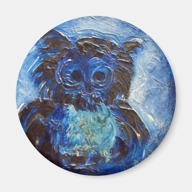 Blue Uggla Magnet (Framsidan)