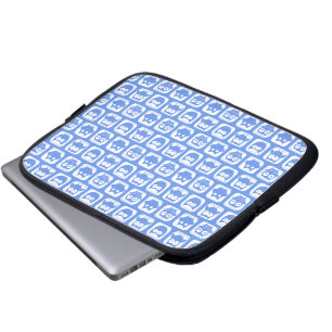 Blue Uggla Mönster Laptop Fodral