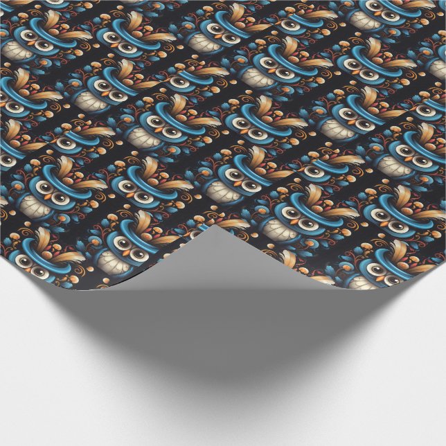 Blue uggla presentpapper (Hörn)