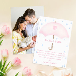 Blue Umbrella Sprinkle Baby Shower - tackkort Tack Kort