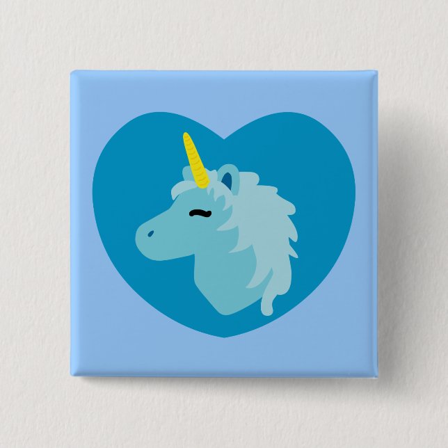 Blue Unicorn Knapp (Framsida)