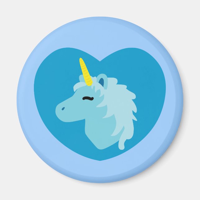 Blue Unicorn Magnet (Framsidan)