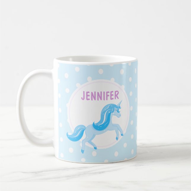 Blue Unicorn | MUGG FÖR BARN (Vänster)