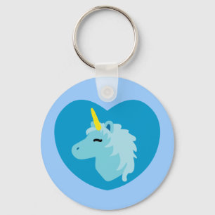 Blue Unicorn Nyckelring
