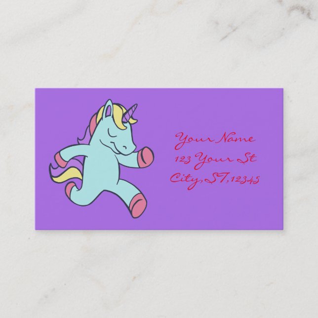 Blue Unicorn RunThunder_Cove Thunder_Cove Visitkort (Framsida)