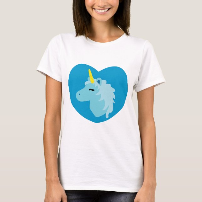 Blue Unicorn T-Shirt (Framsida)