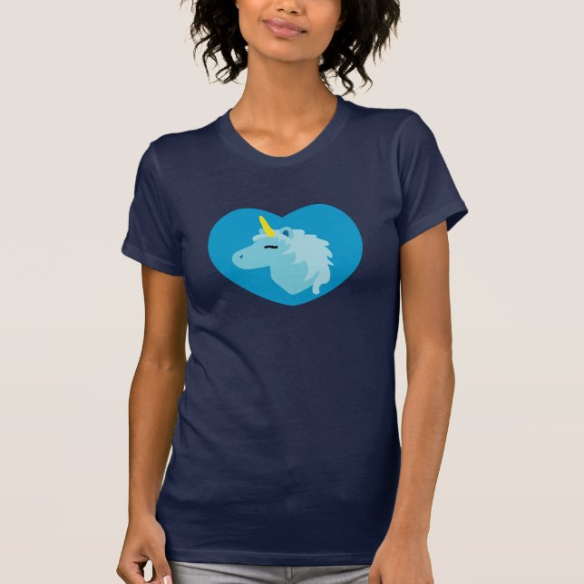 Blue Unicorn T-Shirt (Framsida)
