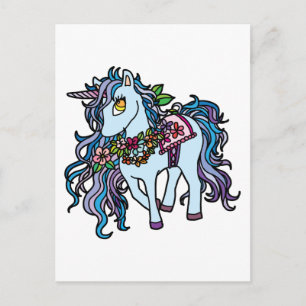 Blue Unicorn Vykort