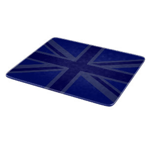 Blue Union Jack British Flagga Design