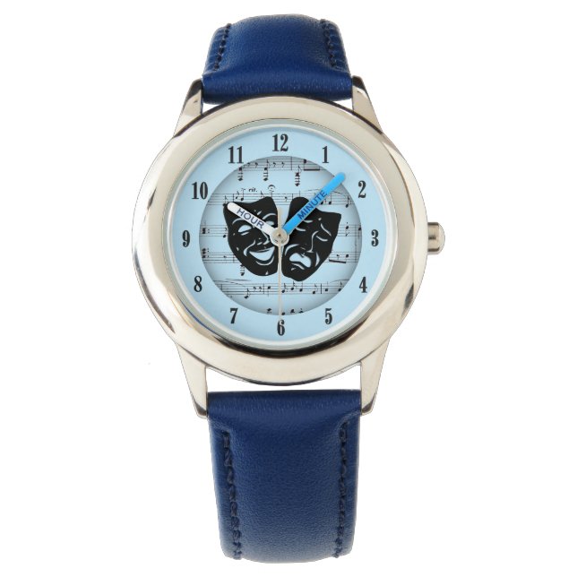 Blue Unite Music och Theater Masks Watch Armbandsur (Framsida)