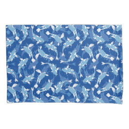 Blue Upprepande Motif | Koi Fish Mönster