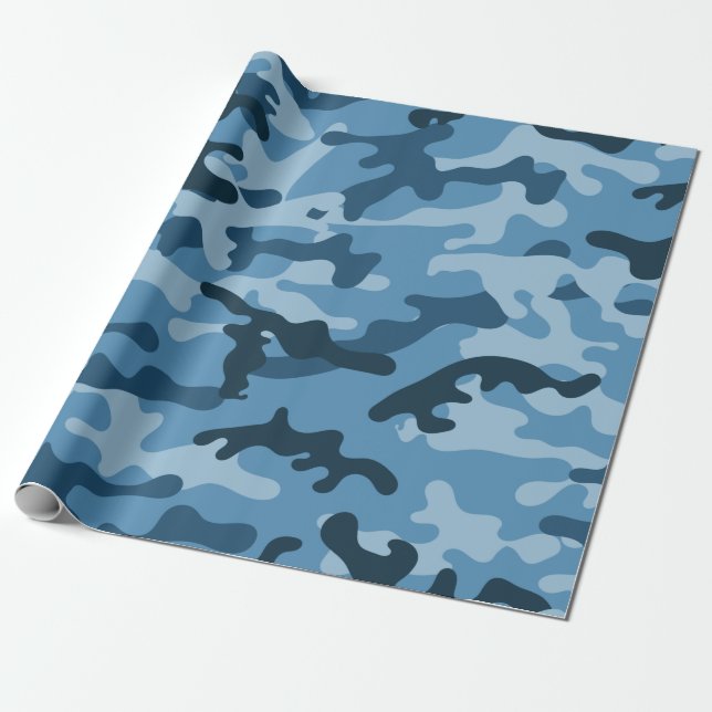 "BLUE URBAN CAMO" PRESENTPAPPER (Utrullad)