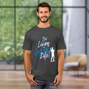 Blue Urban I'm Living Life Sillouette T Shirt