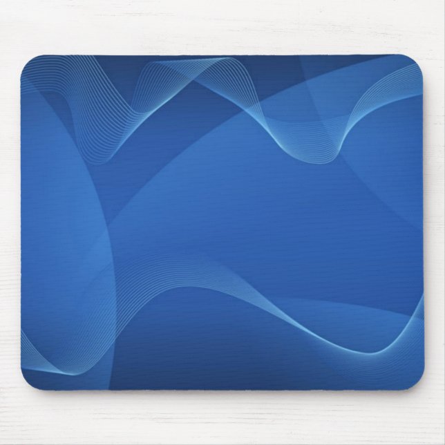 Blue Vågar Mousepad Musmatta (Framsidan)