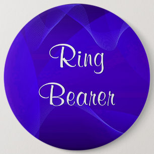 Blue Vågar Ring Bearer Knapp