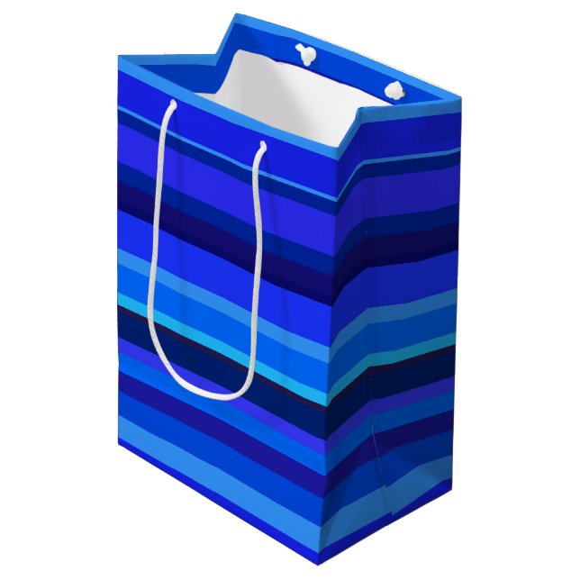 Blue vågrät rand (Framsidan Vinklad)