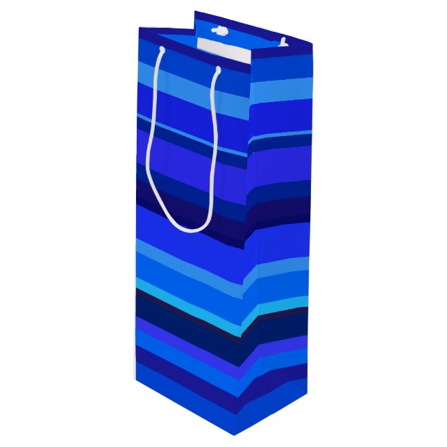Blue vågrät rand (Framsidan Vinklad)