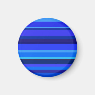 Blue vågrät rand magnet