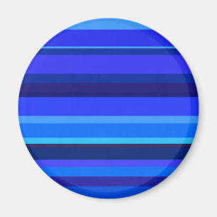 Blue vågrät rand magnet